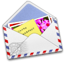 AirMail Stamp Photo Icon 128x128 png